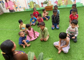 ‘नेशन फर्स्ट’ प्री-प्रायमरी स्कूलमध्ये ‘योगा डे’ उत्साहात साजरा!