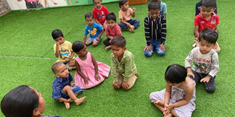 ‘नेशन फर्स्ट’ प्री-प्रायमरी स्कूलमध्ये ‘योगा डे’ उत्साहात साजरा!
