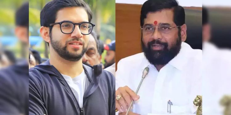 ठाण्यात आदित्य ठाकरेंचा फोटो जाळण्याचा झाला प्रयत्न!