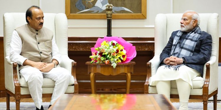 शपथविधीच्या पार्श्वभूमीवर अजित पवार मोदींच्या भेटीला!