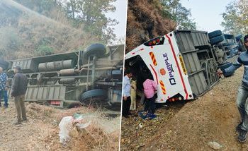 ताम्हिणी घाटात खासगी बस उलटून भीषण अपघात!