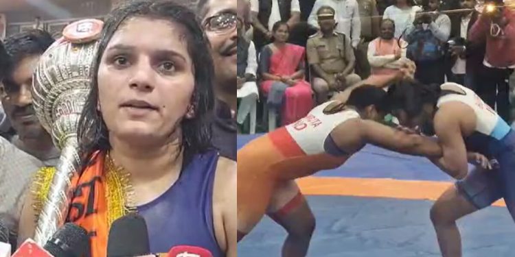 पुण्याची भाग्यश्री फंड ठरली महिला महाराष्ट्र केसरीची मानकरी!