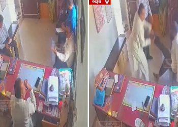 मुख्याध्यापक आणि शिक्षकामध्ये जोरदार हाणामारी!