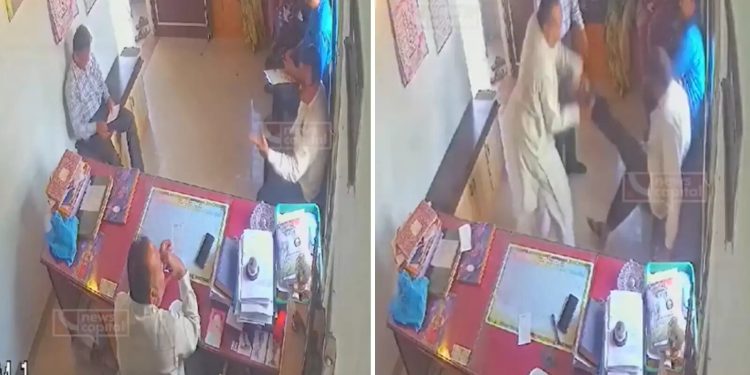 मुख्याध्यापक आणि शिक्षकामध्ये जोरदार हाणामारी!