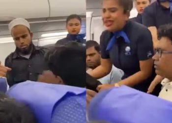 इंडिगो विमानात एका पीडित व्यक्तीस सहप्रवाशाने कानशिलात लगावली!