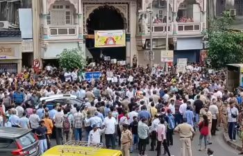 दादर कबुतरखाना राड्याच्या पार्श्वभूमीवर मंत्री मंगलप्रभात लोढा घटनास्थळी!