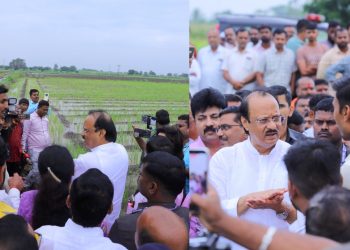 अजित पवारांकडून अतिवृष्टीग्रस्त भागाची पाहणी!